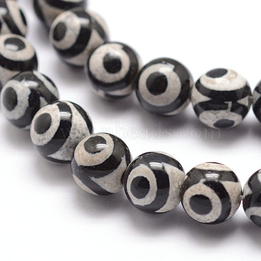 Perles dzi à 3 œil de style tibétain(X-G-K166-01-8mm-L1-01)-3