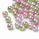 Rainbow Acrylic Imitation Pearl Beads(OACR-R065-3mm-08)-1