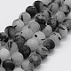 Chapelets de perles en quartz rutile noir naturel(X-G-F570-02-8mm)-1