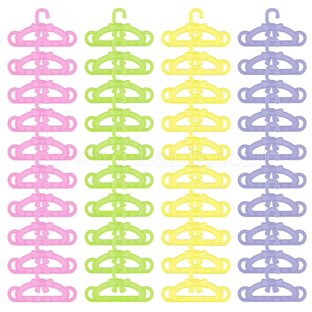 Wholesale CHGCRAFT 120Pcs 12 Style Plastic Doll Charm Necklaces & Clothes  Hangers 