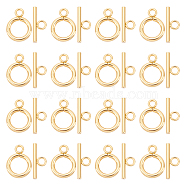 20Set 304 Stainless Steel Toggle Clasps, Golden, Ring: 16x12x2mm, Hole: 2.5mm, Bar: 18x7x2mm, Hole: 3mm(STAS-UN0033-53)