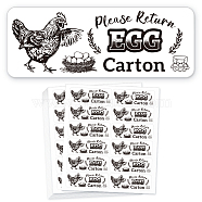 12 Style Adhesive Label, Waterproof PET Stickers Set, Rectangle, Chook, 170x150mm(DIY-WH0653-006)