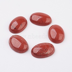 Natural Red Jasper Flat Back Cabochons, Oval, 40x30x8.5mm(X-G-G741-30x40mm-11)