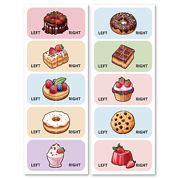 Waterproof Paper Sticker, Rectangle, Food, 240x90mm