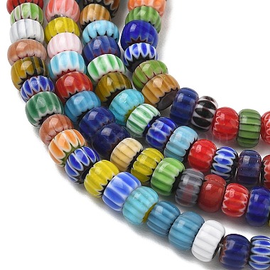 handgefertigte Millefiori-Lampwork-Perlen(LAMP-D009-01B)-3