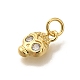 Rack Plating Brass with Cubic Zirconia Pendants(KK-Z086-02G)-2