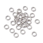 Non-Tarnish 304 Stainless Steel Open Jump Rings, Saw Cut Round, Stainless Steel Color, 8x1.5mm, 15 Gauge, Inner Diameter: 5.4mm(STAS-C040-01E-P)