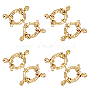 304 Stainless Steel Spring Ring Clasps, Ring, Golden, 12.5x4mm, Hole: 2.5mm, 8pcs/box(STAS-UN0002-62B)