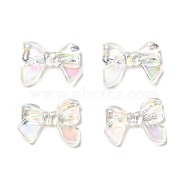 Transparent Acrylic Beads, AB Color, Bowknot, Clear AB, 24.5x33x6.5mm, Hole: 1.8mm, about 213pcs/500g(MACR-C009-01)