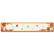 Cotton and Linen Table Runner for Dining Table, Rectangle, Colorful, Leaf Pattern, 300x1800mm(DJEW-WH0014-007)