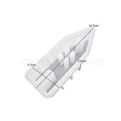 DIY Silicone Candle Molds, For Candle Making, House, White, 12.7x4.7x2.6cm(PW-WG21829-05)