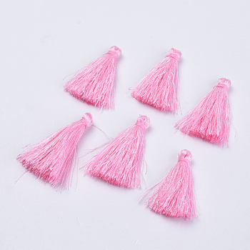 Polyester Tassel Pendant Decorations, Pearl Pink, 30~35mm