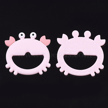 68mm Pink Frog Silicone Cabochons