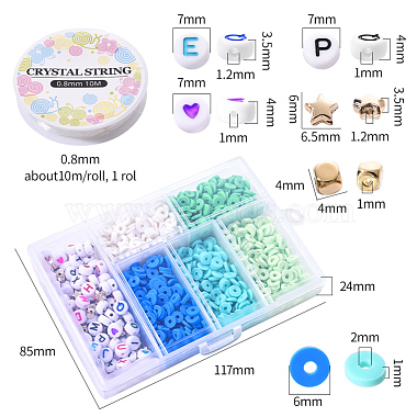 1350Pcs Polymer Clay Beads Kit for DIY Jewelry Making(DIY-YW0004-39E)-3