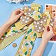 noeud papillon en polyester à motif citron et pois(DIY-WH0387-78)-3