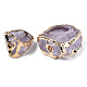Plated Natural Amethyst Beads(G-T133-20)-3