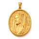 Religion goldener Ton 304 Edelstahlanhänger(STAS-K289-01G-08)-1