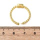 Brass Shell Open Cuff Rings for Women(RJEW-K309-38G)-5