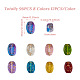 cheriswelry 96шт 8 цвета прозрачные стеклянные бусины нити(GLAA-CW0001-04)-4