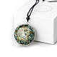 Dyed Natural Pyrite Resin Pendants(PW-WG44173-04)-1