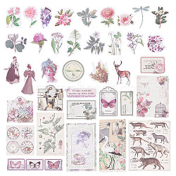 3 Sets 3 Styles Scrapbook Supplies Kits, Including Scrapbooking Paper Pads and PET Waterproof Decorative Stickers, Mixed Color, 19~135x23~94x0.1mm, 200 sheets/set, 1 set/style(DIY-CP0007-85)