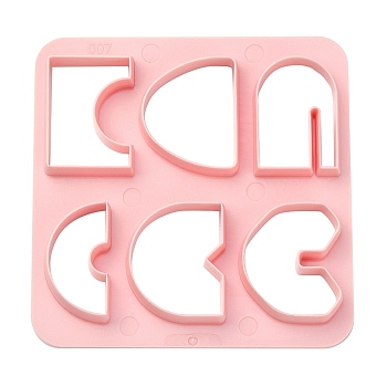 ABS Cookie Cutters, Arch, Pink, 100x100mm