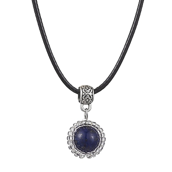 Lapis Lazuli Necklaces, with Nylon Thread, 19.49 inch(49.5cm)