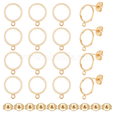 30Pcs Brass Stud Earring Findings(KK-HS0001-73B)-1