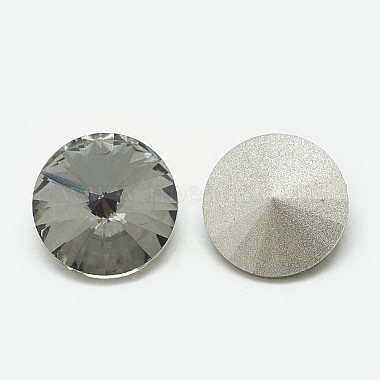 Pointed Back Glass Rhinestone Cabochons(RGLA-T086-16mm-03)-2