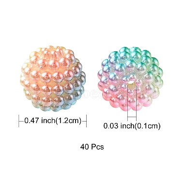 模造真珠のアクリルビーズ(OACR-FS0001-32G)-5