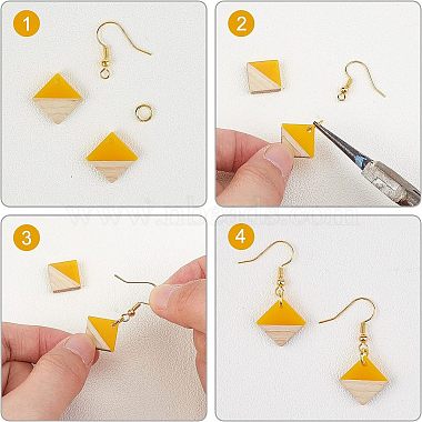 Olycraft DIY Dangle Earring Making Kits(DIY-OC0005-10)-4