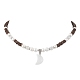 Colliers avec pendentif en cristal de quartz de lune pour femmes(NJEW-JN04664-01)-1