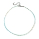 Faceted Rondelle Glass Beaded Necklace for Women(NJEW-M208-01N)-3