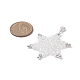Décorations pendentif en perles de verre flocon de neige(HJEW-JM00975)-2