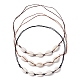 3 pcs 3 colliers de perles en coquille de cauri naturelle de couleur pour femmes(NJEW-JN04589)-1