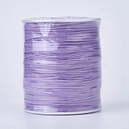 Korean Waxed Polyester Cords, Lilac, 1mm, about 200yards/roll(600 feet/roll)(YC-E009-01B)