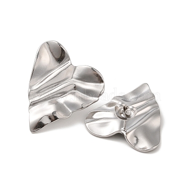 304 Stainless Steel Stud Earrings for Women(EJEW-L272-030P-01)-2