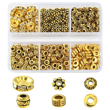 Antique Golden Mixed Shapes Alloy Spacer Beads