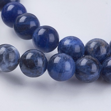 Natural Sodalite Beads Strands(G-G448-8mm-25)-3