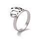 201 Stainless Steel Crown Finger Ring(RJEW-J051-49P)-1