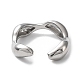 Rack Plating Brass Twist Wave Open Cuff Rings for Women(RJEW-Q777-08P)-3