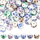 Handmade Flower Printed Porcelain Ceramic Beads(PORC-LT0001-12A)-1