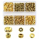 285Pcs 6 Style Iron Rhinestone & Tibetan Style Alloy Spacer Beads(DIY-FS0004-08)-1