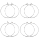 4 Pairs 925 Sterling Silver Hoop Earring Findings(FIND-BBC0002-77)-1