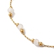 collier chaîne à maillons ronds en perles de verre(NJEW-M198-01G)-3