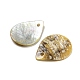 Spray Painted Natural Akoya Shell Pendants(BSHE-G034-12D)-2