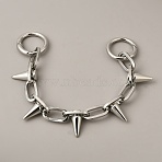 Alloy Rivet Boot Strap Chains, Shoe Decorations, Stainless Steel Color, 217mm(FIND-WH0366-457P-01)