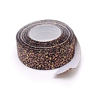 Polyester Ribbon, Leopard Print Theme Pattern, for Gift Wrapping, Floral Bows Crafts Decoration, Camel, 1 inch(25mm), about 10yards/roll(OCOR-TAC0009-22A-04)