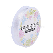 Elastic Crystal Thread, Stretchy String Bead Cord, for Beaded Jewelry Making, Clear, 0.4mm, about 21.87 yards(20m)/roll(EW-S003-0.4mm-01)