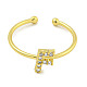 Rack Plating Brass Open Cuff Rings for Women(RJEW-F162-02G-F)-2